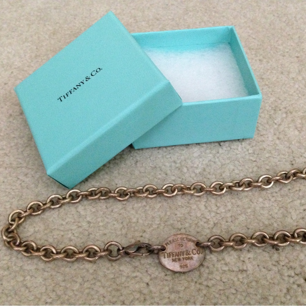 Tiffany necklace 14 3/4”